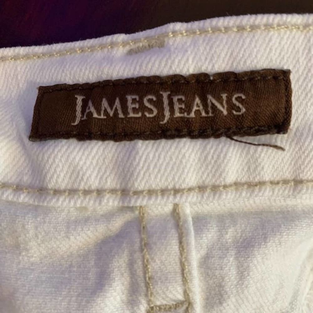 JAMES Jeans White Straight Leg Size 28 Neo Beau 99% Cotton - Picture 6 of 6